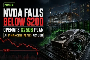 NVDA Stock Falls Below $200 as $250 Billion OpenAI Plan Revives AI Financing Fears