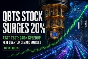 QBTS Stock Surges 20% as AT&T's 240X Speedup Signals Real Quantum Computing Demand