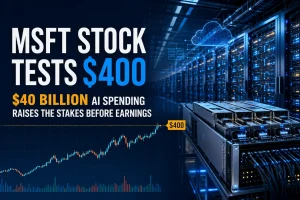 MSFT Stock Tests $400 Before Microsoft Earnings as $40 Billion AI Spending Raises the Stakes