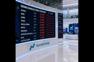 Chip stocks keep in falling as capex fears mount.