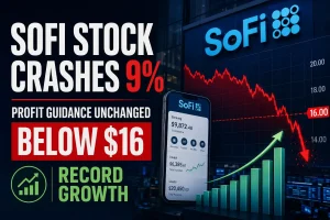 SoFi Stock Crashes 9% Below $16 as Unchanged Profit Guidance Overshadows Record Growth