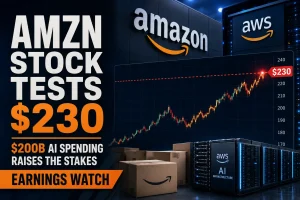 AMZN Stock Tests $230 Before Earnings as $200 Billion AI Spending Raises the Stakes