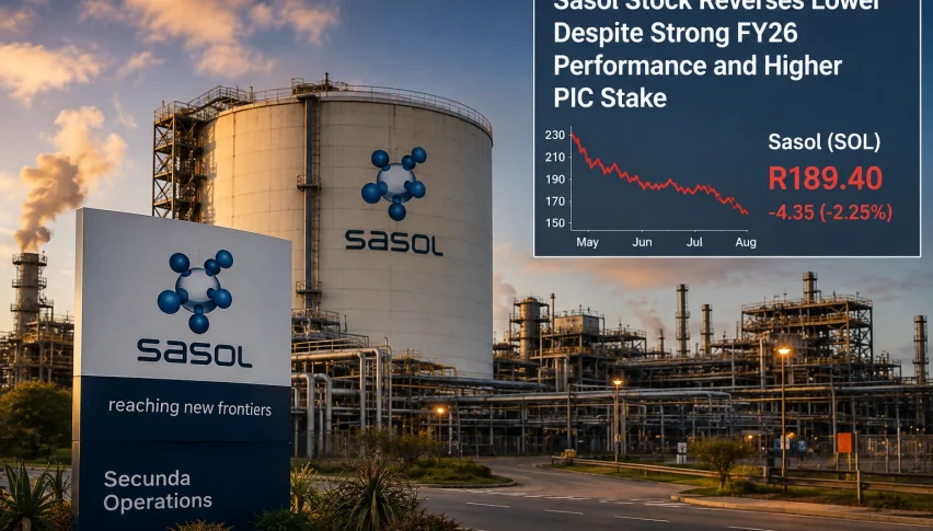 Sasol Shares Pull Back as Falling Oil Prices Erase July Gains
