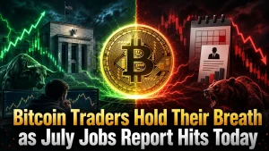 Bitcoin Traders Hold Their Breath as July Jobs Report Hits Today