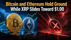 Bitcoin and Ethereum Hold Ground While XRP Slides Toward $1.00