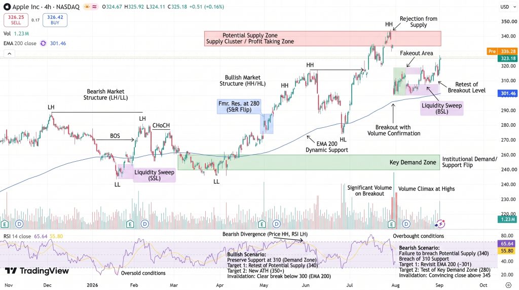Apple Price Chart - Source: Tradingview