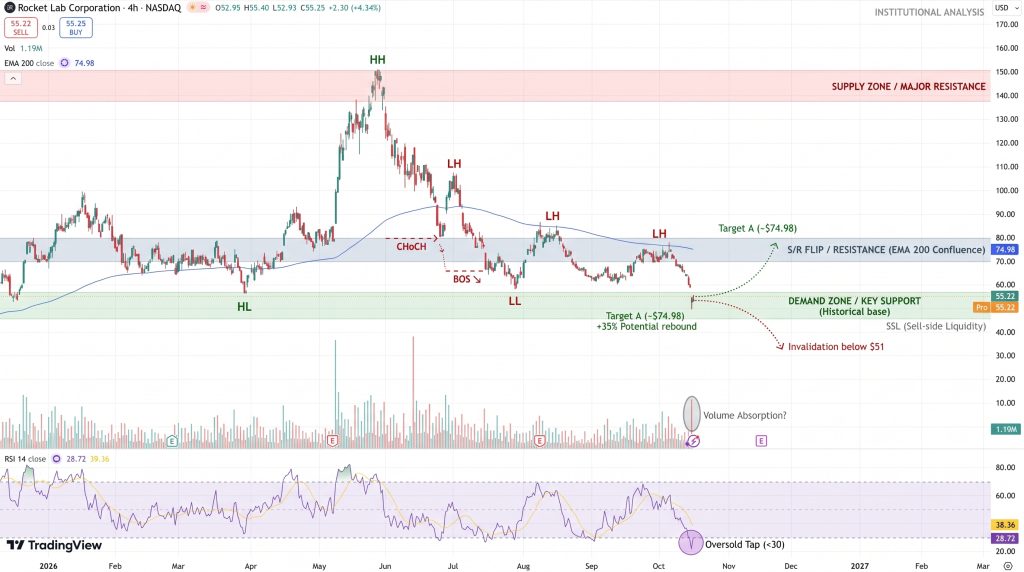 Rocket Lab Stock Price Chart - Source: Tradingview